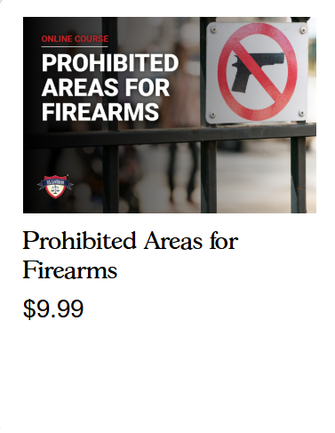 PROHIBITED AREAS FIREARMS