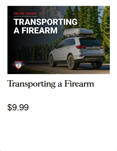TRANSPORTING A FIREARM